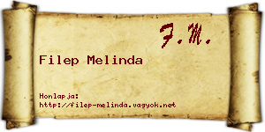 Filep Melinda névjegykártya